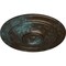 Ekena Millwork Small Classic Ceiling Medallion (Fits Canopies up to 10"), 40 1/4"OD x 3 1/8"P, Bronze Blue Patina CM40CLBBS - alternate 3